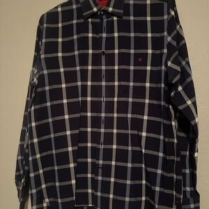 Men's Navy Checkered Shirt